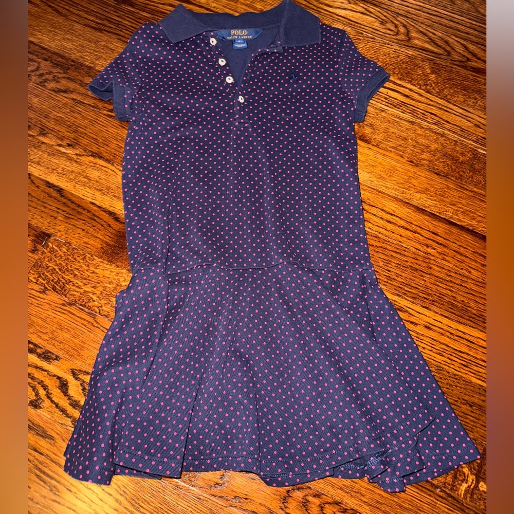 POLO Ralph Lauren Polka Dot Collared Dress